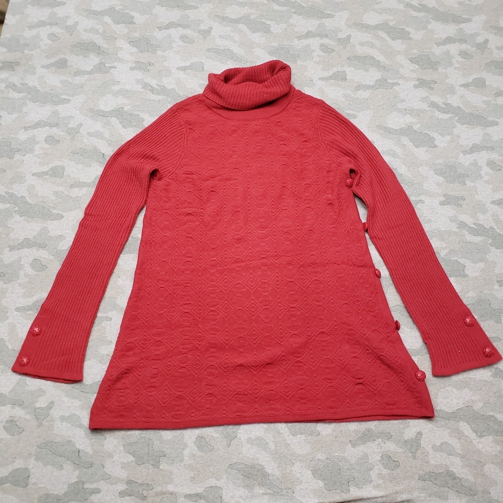 HWR By Anthropologieβ Sweater Women's Medium Red Pullover Acrylic Blend